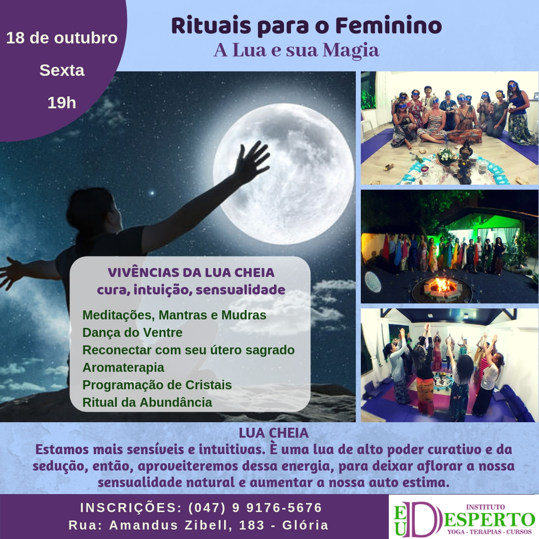 Rituais para o Feminino: Lua Cheia - INSTITUTO EU DESPERTO